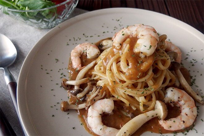 恋するエビパスタ